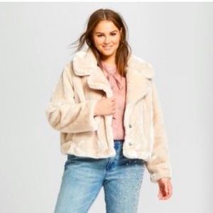 Faux fur coat